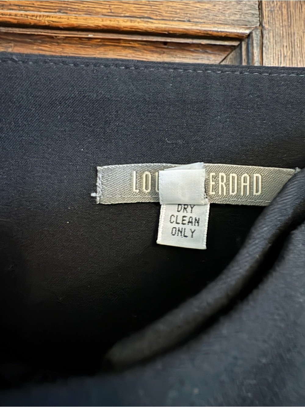 Vintage Louis Verad Black Wide-Leg Dress Pants Size 8 - Picture 5 of 6